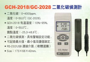 GCH-2018 /GC-2028二氧化碳偵側計